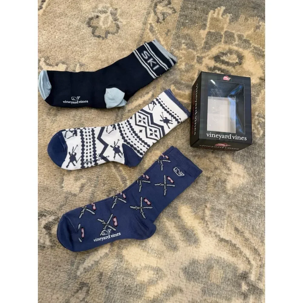 Vineyard Vines Boys Winter Themed Sock Gift Sets (2 Sets 6 Pairs) $56 NIB NEW